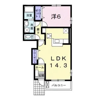 グレイスフルレジデンスA【1階】の間取り