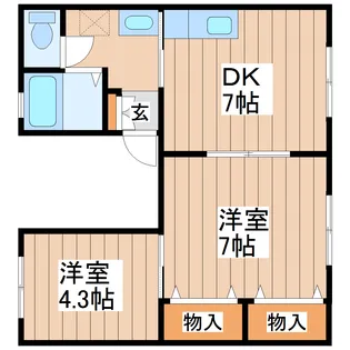 共和ハイツ【1階】の間取り