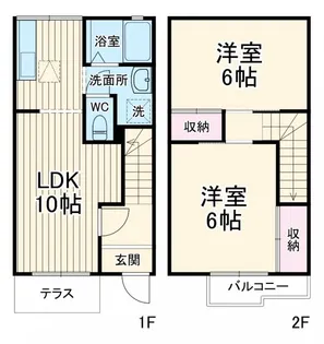 神奈川県平塚市広川【一戸建】の間取り