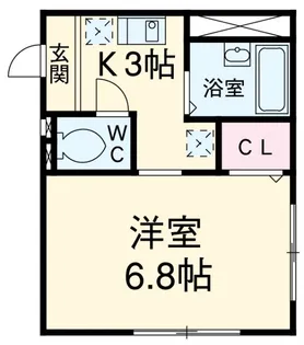 パークサイドテラス上大岡【2階】の間取り
