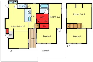 東京都豊島区駒込6【一戸建】の間取り