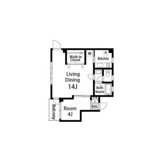 東京都新宿区早稲田鶴巻町【マンション】の間取り