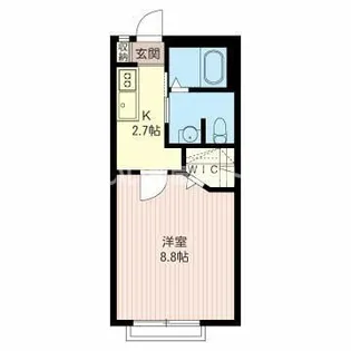 ラ・シエスト【1階】の間取り