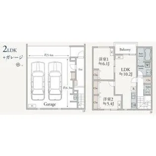 Moto Garage【2階】の間取り