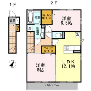 神奈川県川崎市麻生区下麻生1【アパート】の間取り