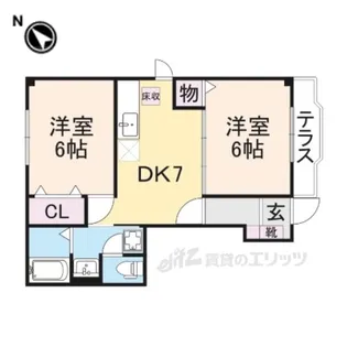 ウィステリア【1階】の間取り