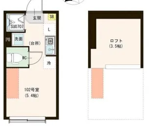 カーサ エスト 小岩【1階】の間取り