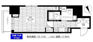 グランドコンシェルジュ六本木【3階】の間取り