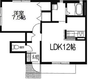 ブリーズ湘南B【1階】の間取り