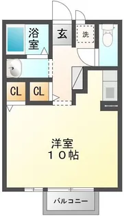 カームハイツ【2階】の間取り