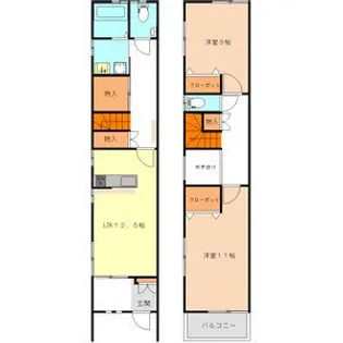 岐阜県岐阜市加納本町2【一戸建】の間取り