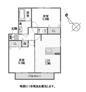 ステージハイツS【2階】の間取り