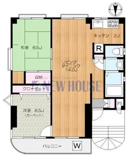 小島ビル【4階】の間取り