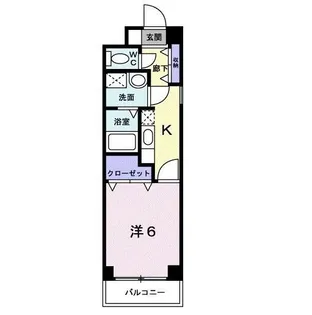 カルム神楽坂【1階】の間取り