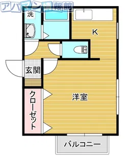コーポたんぽぽ【1階】の間取り