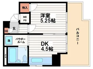 ニューライフ本町【8階】の間取り