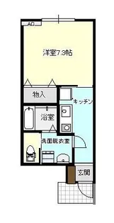 1Kの間取り画像