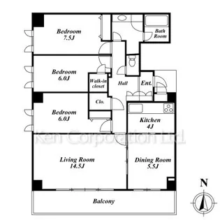プリンセスコート目白アネックス【2階】の間取り
