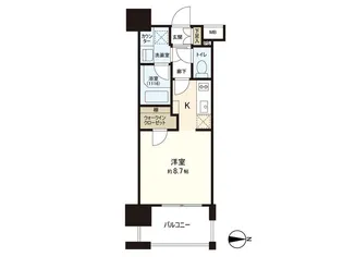 パークリュクス大手門mono【4階】の間取り