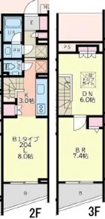 CASABIANCA高輪【2階】の間取り