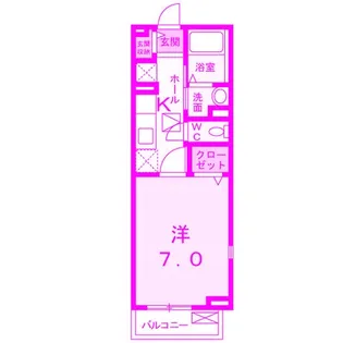 シャテーニュ・テラス【1階】の間取り