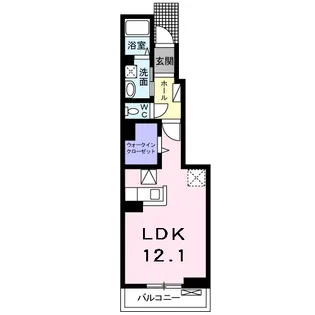 1Rの間取り画像