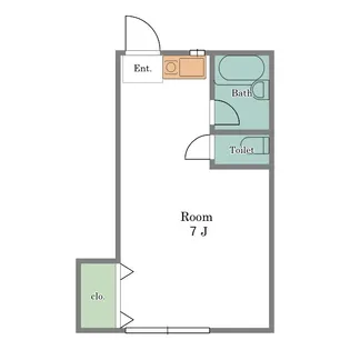 第一コーポ森田【1階】の間取り
