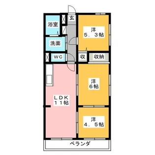 アビタシオン【3階】の間取り
