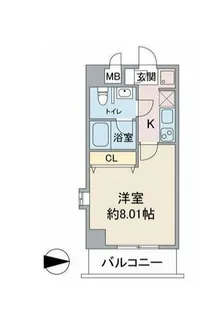 東京都世田谷区松原1【マンション】の間取り