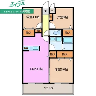 アグロス【2階】の間取り