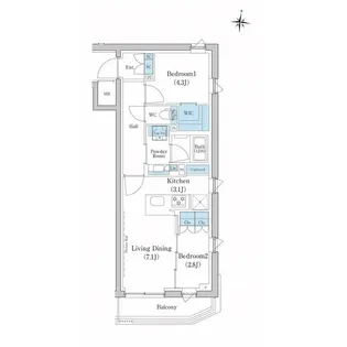 東京都大田区池上6【マンション】の間取り