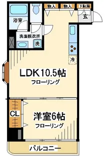 メゾンドラフィネ宮下【2階】の間取り