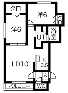 Pinot Blanc(ピノブラン)【2階】の間取り