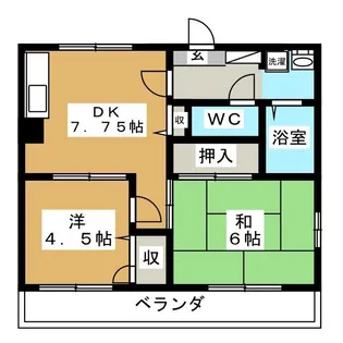メゾンド・ウェル【2階】の間取り