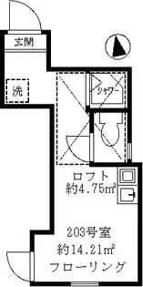 ハウスポート北池袋【2階】の間取り