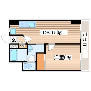 大志マンション五橋【3階】の間取り