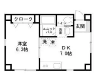 ラ・カーサ多摩川I【1階】の間取り