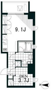 東京都文京区音羽1【マンション】の間取り