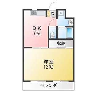 アネックスフジ【1階】の間取り