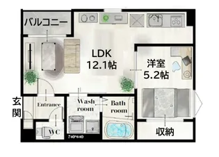 宮城県仙台市太白区長町南4【アパート】の間取り