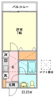 神奈川県川崎市中原区井田中ノ町【アパート】の間取り