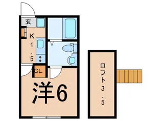 ベルラピス中山【2階】の間取り
