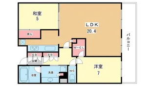 大阪府豊中市新千里東町1【マンション】の間取り