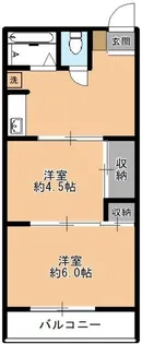 中郷ハイツ【1階】の間取り