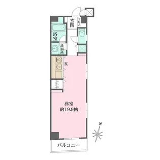 グレンパーク神楽坂【5階】の間取り