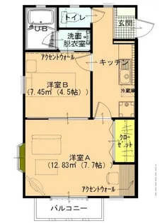ジョイタウン D棟【2階】の間取り