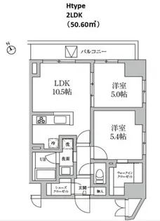 レジディア日本橋馬喰町II【11階】の間取り