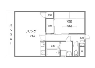 ユナイテッド明磧【4階】の間取り