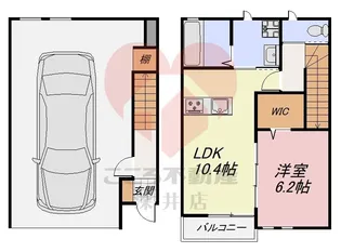 大阪府柏原市法善寺2【一戸建】の間取り