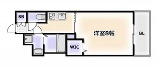 ワールドアイ天王寺ミラージュ【9階】の間取り